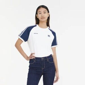 adidas x Sporty & Rich Two Tone Ringer Tee